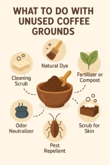 what to do with unused coffee grounds
