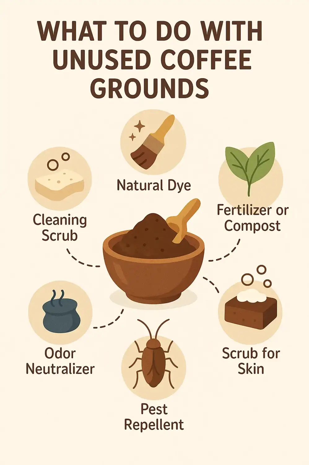 what to do with unused coffee grounds