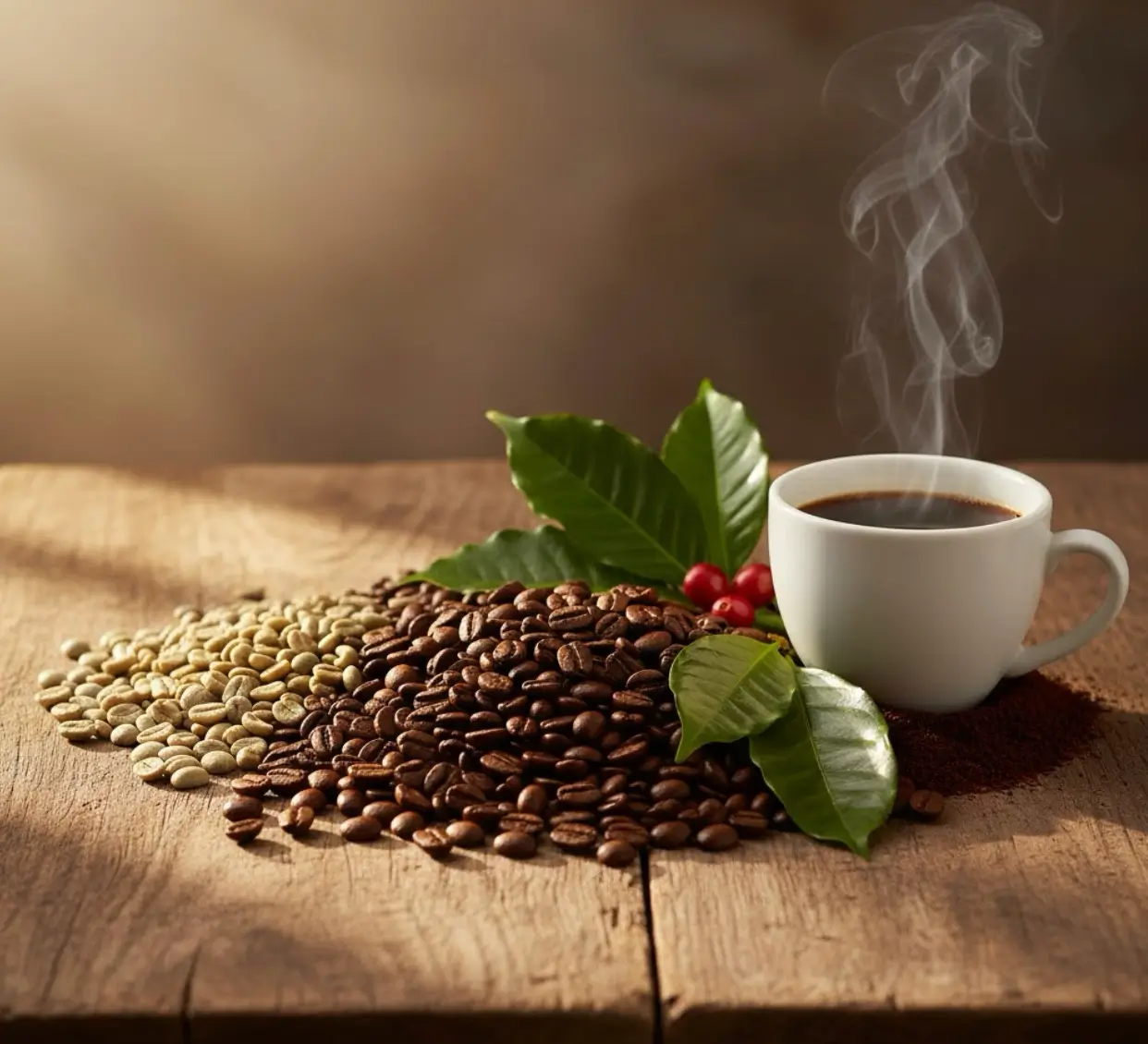 what is coffee made of